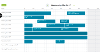 Click and Drag Room Reservation Calendar